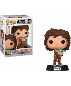 Funko Pop! Disney Star Wars: The Mandalorian - Peli Motto with Grogu #665 Bobble-Head Vinyl Figure