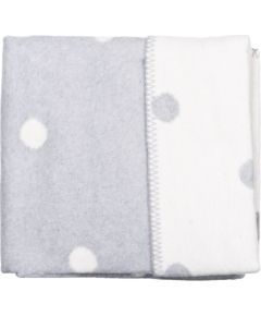 WOMAR Cotton blanket 75x100 S White spots with Grey, 3-Z-KB-014