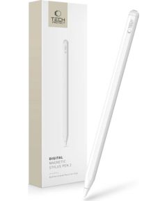 Tech-Protect Digital Magnetic Stylus Pen 2 magnētiskais rakstāmspalva iPad planšetdatoram - balta