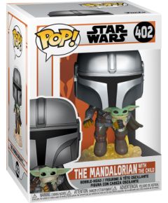 FUNKO POP! Vinila figūriņa: Star Wars: The Mandalorian ar lidojošu mugursomu