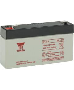 6V 1.2Ah YUASA akumulatators NP1.2-6 25x97x54mm