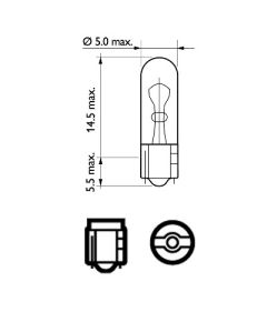 Philips Salona apgaismojuma spuldze 12516CP