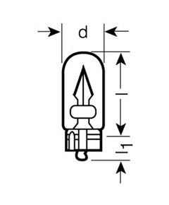 Osram spuldze W5W 2845