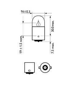 Philips Pagrieziena rādītāja spuldze 12821LLECOCP