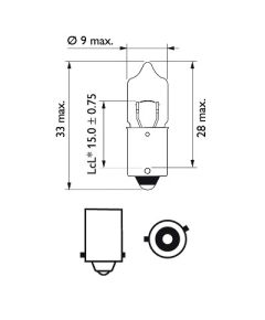 Philips Pagrieziena rādītāja spuldze 12036CP