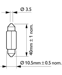 Philips Gabarītu spuldze 12866CP