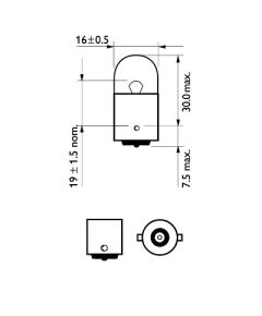 Philips Pagrieziena rādītāja spuldze 12814CP