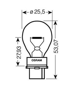 Osram spuldze P27W Original 1 gab.