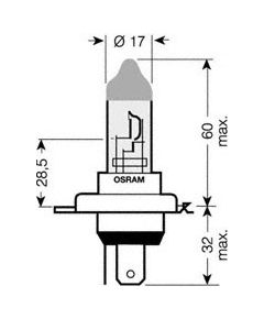 Osram H4 Spuldze 64193ULT Ultra Life