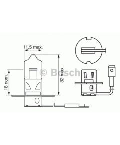 Bosch Tālo gaismu spuldze 1 987 302 431