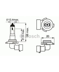 Bosch Signāla spuldze 1 987 302 083