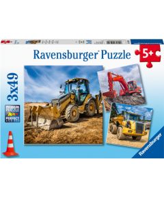 Ravensburger Puzzle 3x49 pc Digger at work!