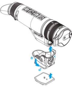 Pulsar Telos termālās kameras statīva adapteris