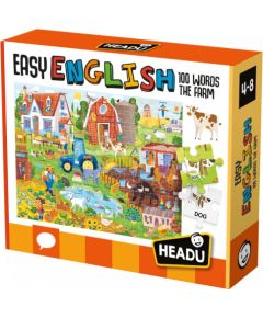 HEADU Развивающая игра Easy English 100 слов ферма