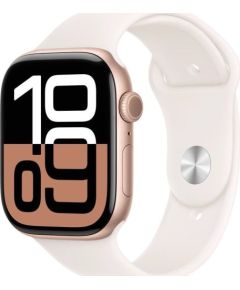 Apple Watch 10 LTE 46mm Rose Gold Alu + Light Blush Sport Band - S/M