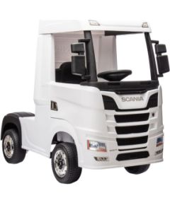 Lean Cars Battery-powered car Scania 500R HL698 White 4x4 Детский электромобиль