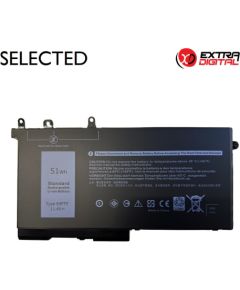 Extradigital Notebook Battery DELL D4CMT, 51Wh, Extra Digital Selected Baterijas portatīvajiem datoriem