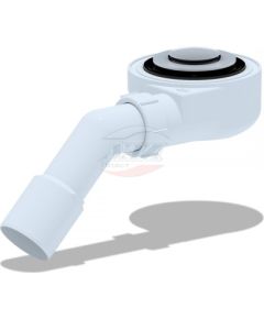 Сифон для поддона, низкий 1 1/2x50, 53 mm "Click-clack" с трубкой слива