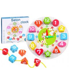 Attīstošais koka pulkstenis ZA3608 Игрушки для малышей