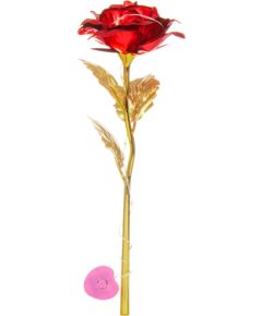Mūžīgā roze Springos HA5158, 25 cm, LED gaismas dekors, sarkans zieds