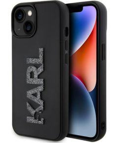 Karl Lagerfeld KLHCP15S3DMBKCK iPhone 15 6.1" czarny|black hardcase 3D Rubber Glitter Logo
