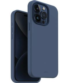 UNIQ etui Lino Hue iPhone 15 Pro 6.1" Magclick Charging granatowy|navy blue