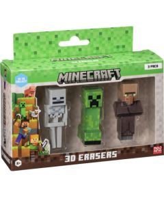 P.m.i. Kids World MINECRAFT 3D ERASERS - 3 PACK VER.D