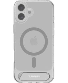 Torras Pstand Series Case for iPhone 16 (Transparent)