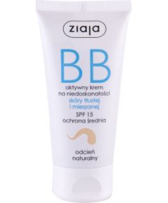 Ziaja BB Cream / Oily and Mixed Skin 50ml SPF15 W / BB Cream