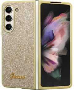 Guess GUHCZFD5HGGSHD Golden Hard Case Glitter F946 Maciņš priekš Samsung Galaxy Z Fold5