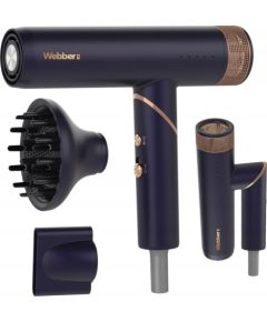 Matu fēns ar jonizāciju un kontroli, 2-in-1, STELLA WEBBER Matu fēni