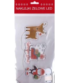 MCD Żelowe naklejki dekoracyjne LED - BN Sanki Санки