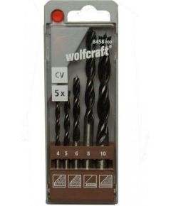 Koka urbju komplekts Wolfcraft 8458000; Ø4-10 mm; 5 gab.