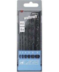 Metāla urbju komplekts Wolfcraft 8453000; 2-8 mm; 6 gab.