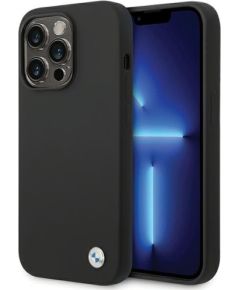 BMW BMHCP15LSILBK Aizmugurējais Apvalks Priekš Apple iPhone 15 Pro