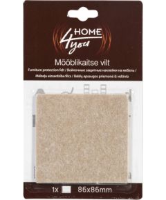 Mēbeļu aizsardzība filcs 86x86mm x 1gab, bēša