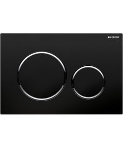 Geberit taustiņš Sigma20 New, 246x164 mm, melns / hroms