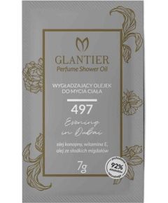 GLANTIER 497 PERFUME SHOWER OIL SAMPLE 7g - Ķermeņa dušas eļļa gludai ādai sievietēm