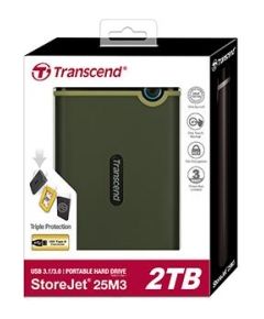 Transcend Slim StoreJet 2.5" M3S 2TB Portable HDD