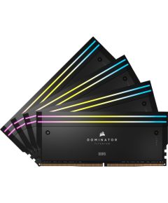 Corsair DDR5 - 64GB - 6000 - CL - 36 (4x 16 GB) quad kit, RAM (black, CMP64GX5M4B6000C36, Dominator Titanium, INTEL XMP)