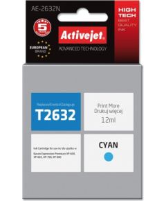 Activejet AE-2632N Ink cartridge (replacement for Epson 26 T2632; Supreme; 12 ml; cyan)
