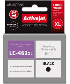 Activejet AB-462BNX Ink for Brother printer, Replacement Brother LC-462XLBK; Supreme; 64 ml; black.