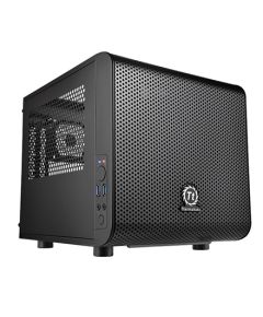 Thermaltake  mini-ITX case Core V1  USB 3.0 x 2, Mic x1, Spk x1, Black, Mini-Tower, Power supply included No Thermaltake Core V1 Side window, USB 3.0 x 2, Mic x1, Spk x1, Black, Mini-ITX