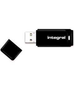 Integral USB 64GB Black, USB 2.0 with removable cap