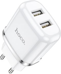 Charger Hoco N4 with 2 USB (2.4A) white