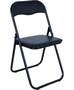 Saliekamais krēsls CATERINA melns/PVC