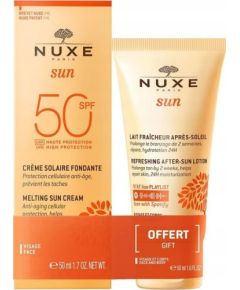 Nuxe Set Nuxe: Sun Melting, Sunscreen Cream, For Face, SPF 50, 50 ml + Sun, Sun Protection, After-Sun Lotion, 50 ml For Women