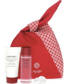 Shiseido Mini Cleanse & Balance Zestaw pianka oczyszczająca 30ml + balsam w żelu 30ml + 3 maseczki do twarzy