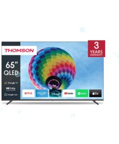 TV Set THOMSON 65" 4K/Smart QLED 3840x2160 Wireless LAN Bluetooth Google TV Dark Grey 65QG4S14