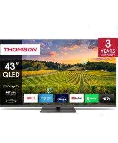 TV Set THOMSON 43" 4K/Smart QLED 3840x2160 Bluetooth Google TV 43QG5C14